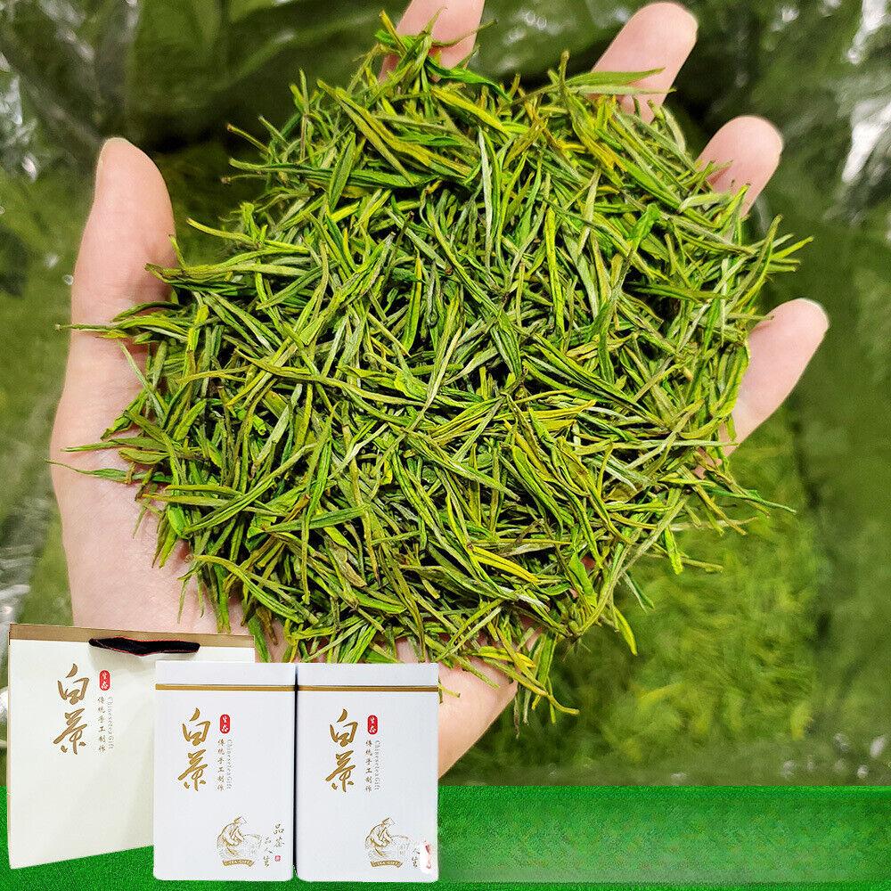2023 New Tea White Tea Green Tea Mao Feng Type White Leaf Tea Tin 500g/1,1lb
