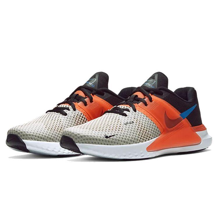 Nike Renew Fusion Lightweight Non-Slip Low-Top Running Shoes Unisex Sneakers White Orange CD0200-100