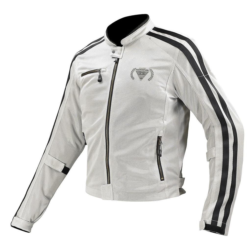 Motorcycle Jacket Neo Silver XL [KOMINE] 07-1191 Men's