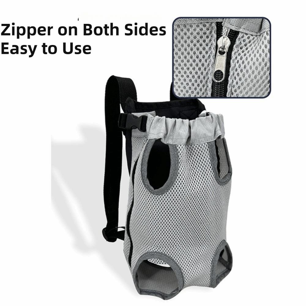Breathable Mesh Pet Front Bag Double Shoulder Pet Carrier Backpack Dog Front Carrier  Daily Commute