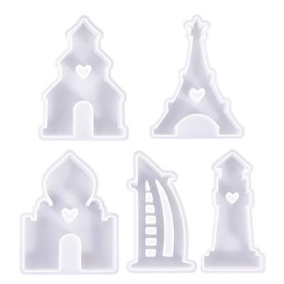 Architektura Formy na Świece Budynek Formy Silikonowe Formy do Odlewania Ręcznie Robione Formy z Żywicy Formy DIY do Mydła do Robienia Świec