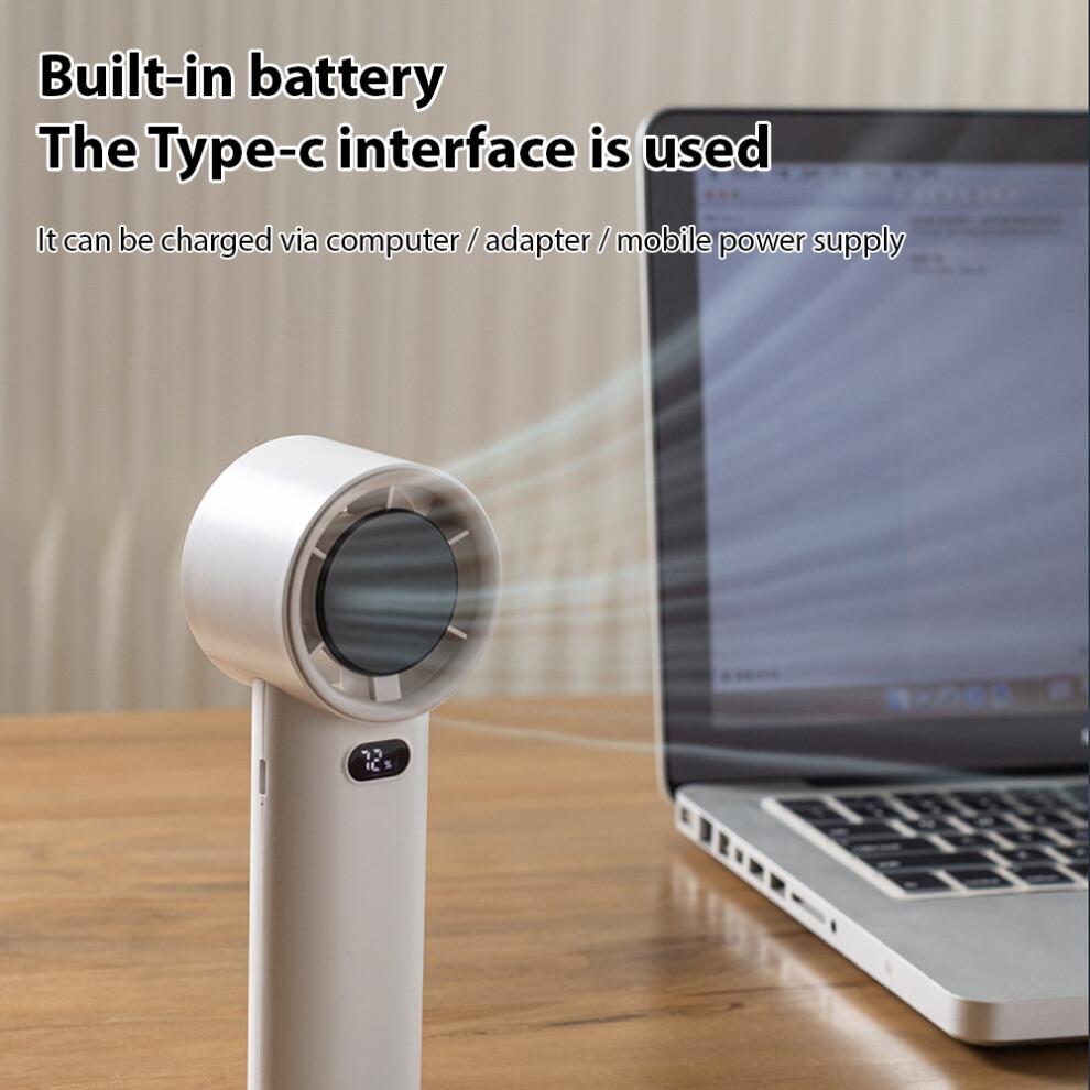 Portable Handheld Fan 100 Speeds USB Rechargeable with LED Display