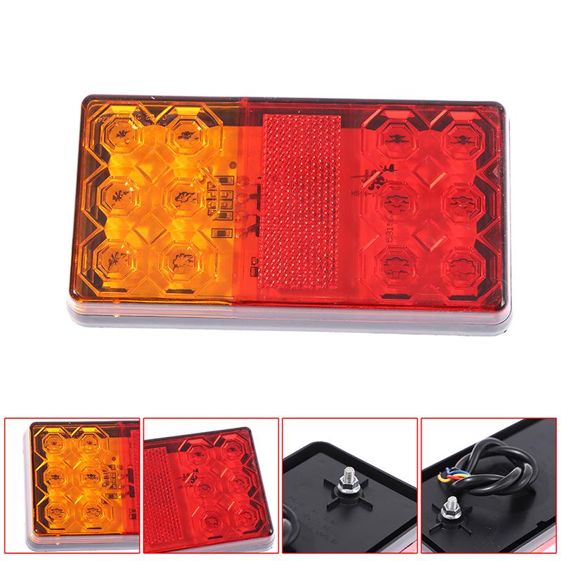 Buy 4Pcs Tail Light 12V 10 Led Rear Brake Light Turn Signal Indicator