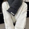 Warm Wrap Korean Style Scarf Solid Color Autumn Winter Shawl Scarf Casual Down Neck Scarf  Warm