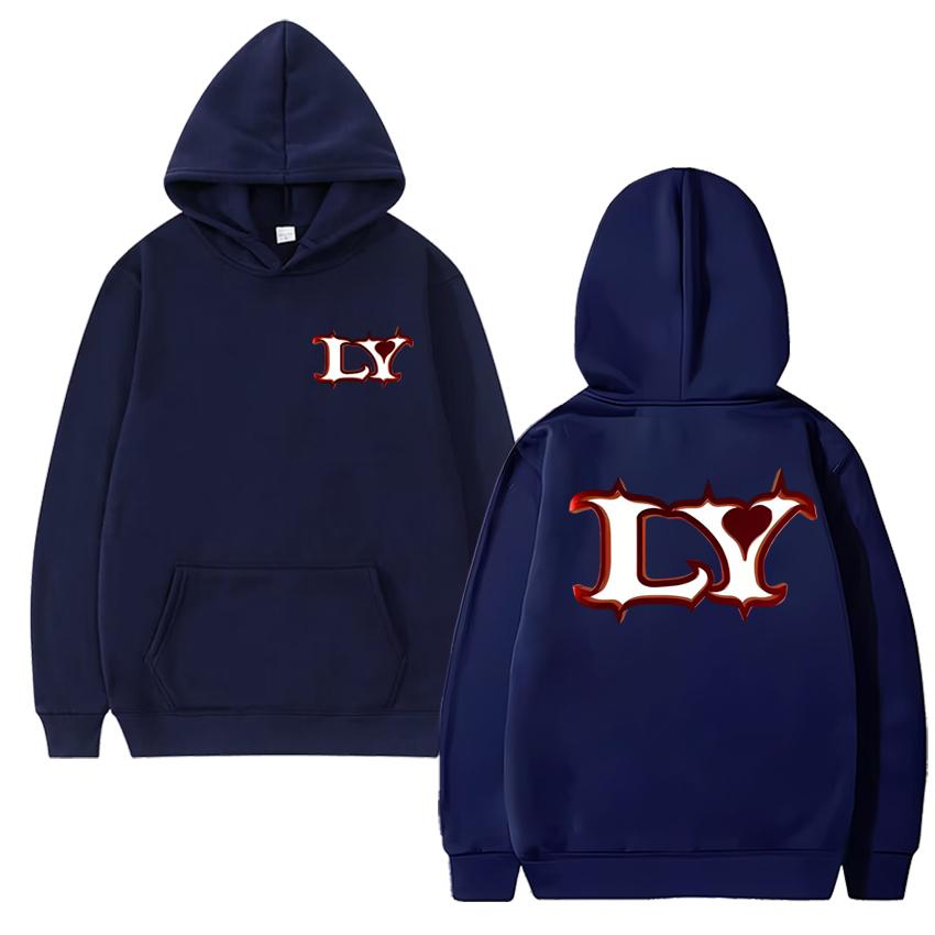 

Hot Singer LOLA YOUNGT Double Sided Logo printed Hoodie New Men women fashion Y2k pullover Unisex Fleece Long sleeve Sweatshirt 3XL