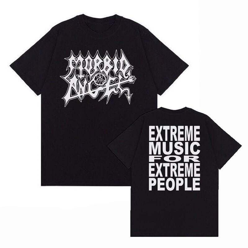 Morbid Angel Music Tour Cotton Black T Shirt Full Size For Men 2 Sided UR161 Unisex T-Shirt XL