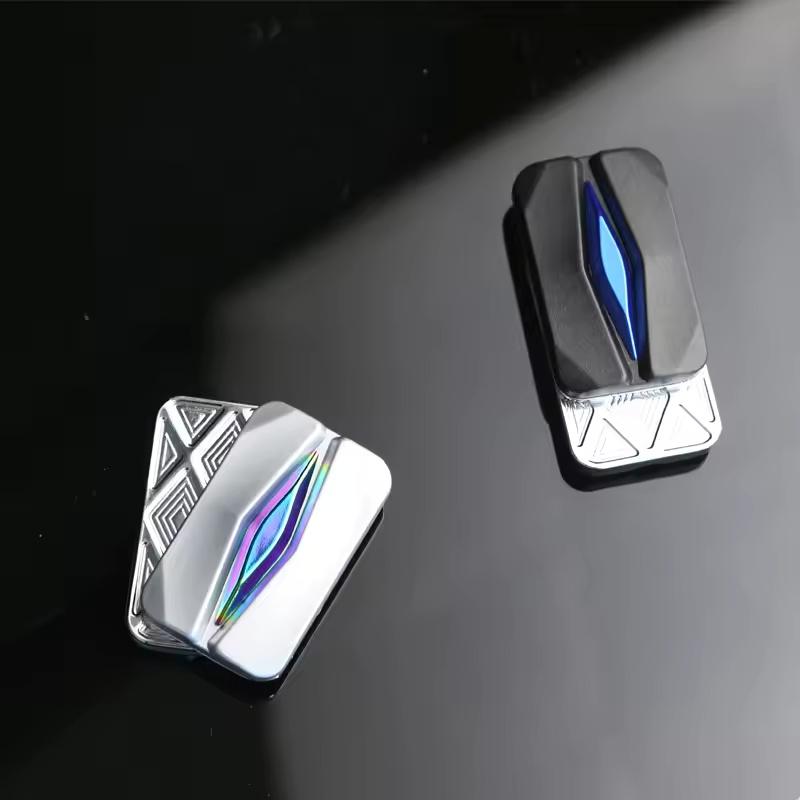 Deslizador Fidget de Metal EDC Portátil Legal Brinquedo de Empurrar com a Ponta do Dedo Alívio de Estresse Brinquedo de Mesa para Adultos TDAH Alívio de Ansiedade Presente de Escritório