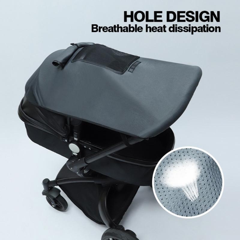 Baby Stroller Sun-Protection Cover UPF50+ UV Pram Sunshade Cover Elastic Stretchy Pushchair Sun Parasol Rainproof Cover