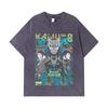 275 GSM Washed T-shirts 100% Cotton Kaiju No 8 V20 Kafka Print Unisex Heavy Cotton T Shirt