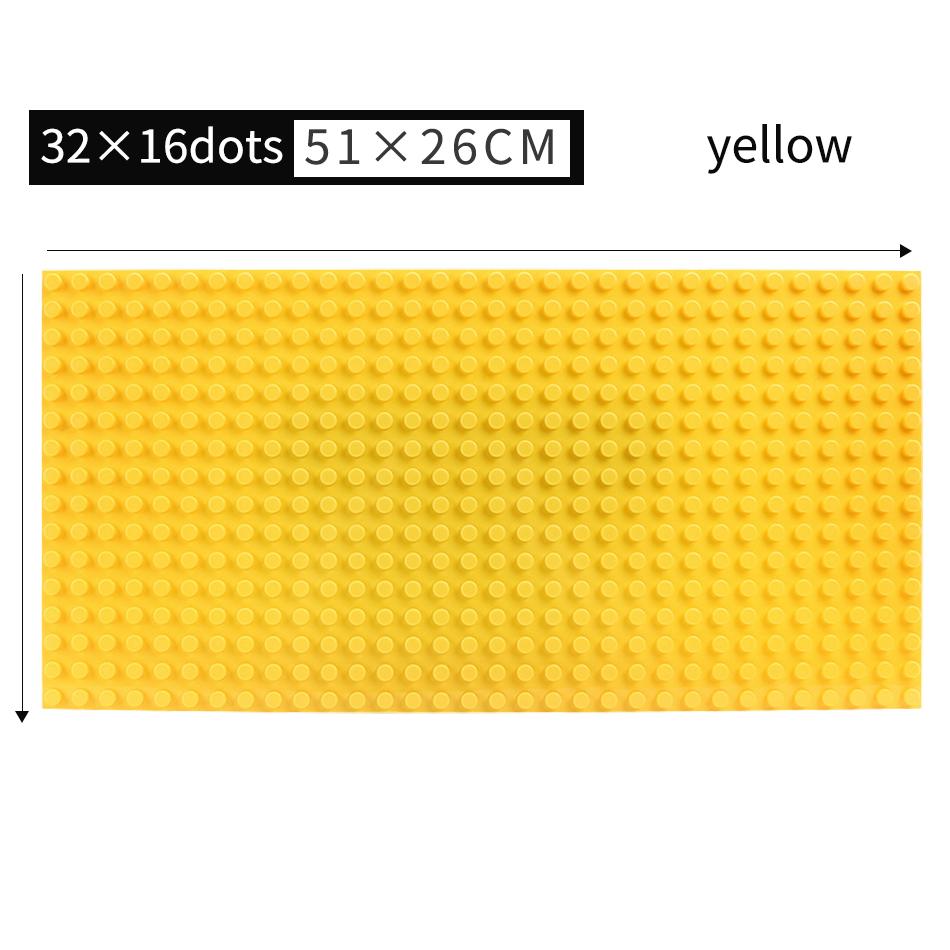 7-farbige kompatible große Ziegel-Grundplatte DIY große Baustein-Grundplatte Brett Stadtbauspielzeug für Kinder