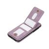 For iPhone 16 Pro Case Card Holder Kickstand Leather+TPU Phone Cover with Shoulder Strap