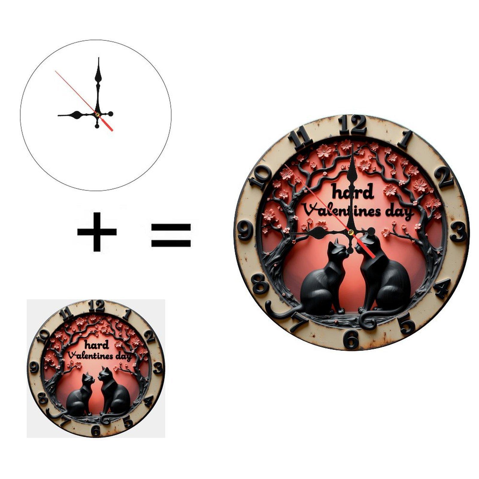 Fundraiser Item 25x25cm Wood Wall Clock for Charity Auctions (White,25*25cm/9.843*9.843inch) белый