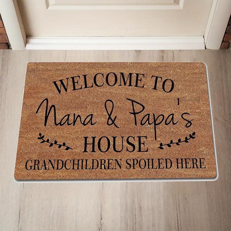 Welcome Hello Home Pattern Doormat  Home Decor Rugbedroom Living Room  Entrance Rugs Kitchen Front Door Nonslip Area Foot Mats