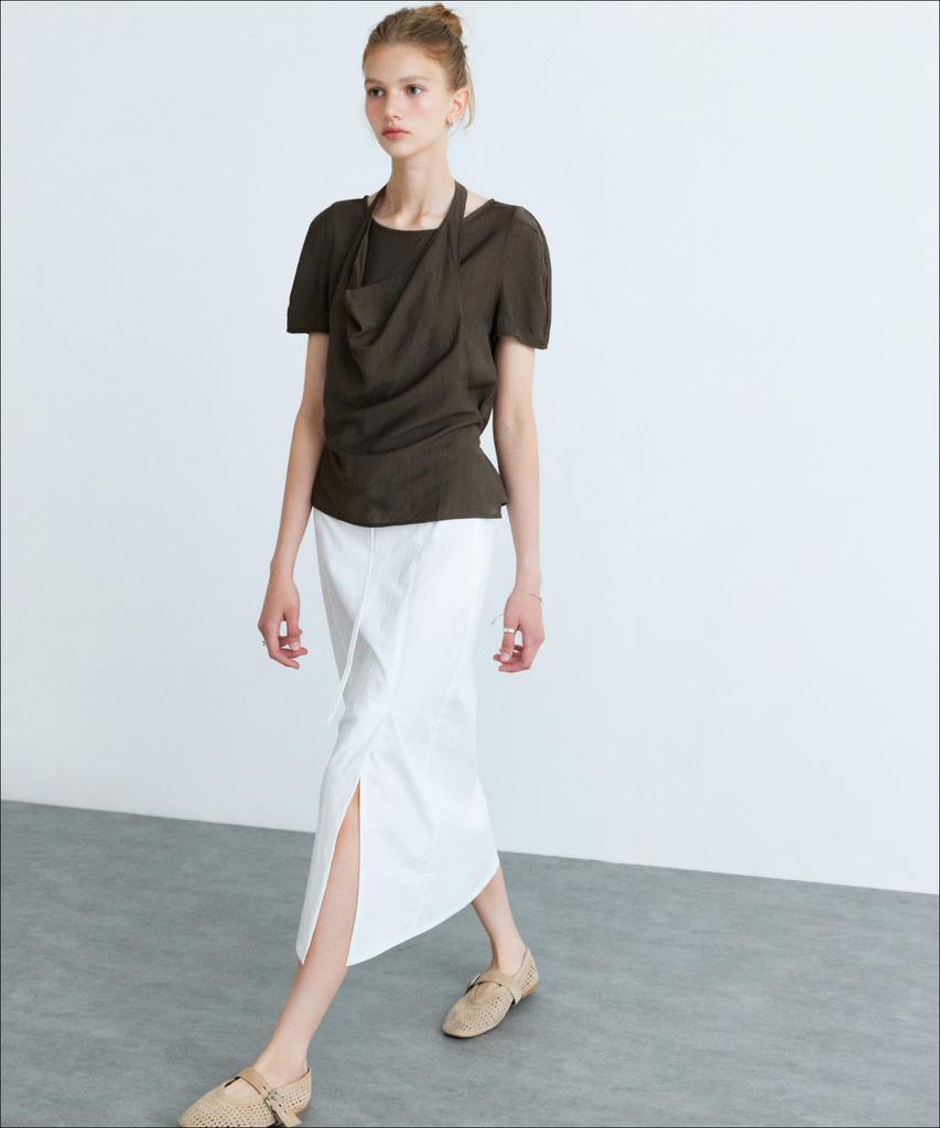 MIXXO Belted Long Skirt_Miwwhg701B
