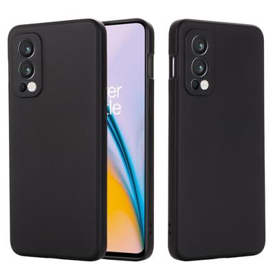 Dla OnePlus Nord 2 5G Jednolity Kolor Płynny Silikon Odporny na Wstrząsy Pełne Pokrycie Etui Ochronne
