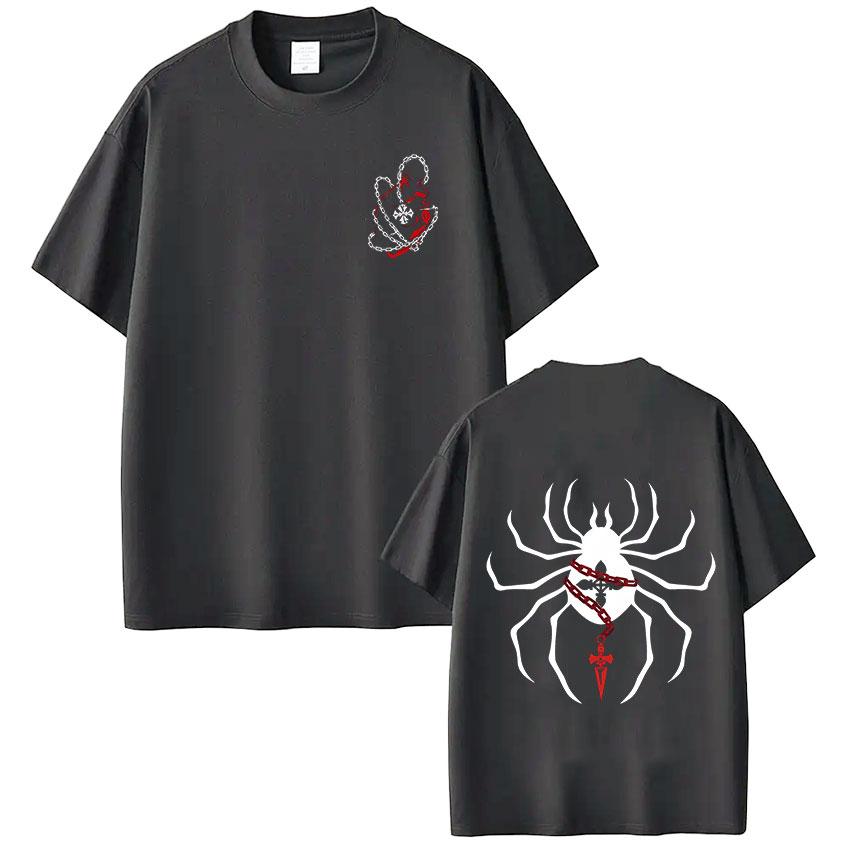 Anime Hunter X Hunter Spider Kurapika T Shirt Men's Women Clothing Fashion Harajuku T-shirt Oversized Casual T-shirts Streetwear