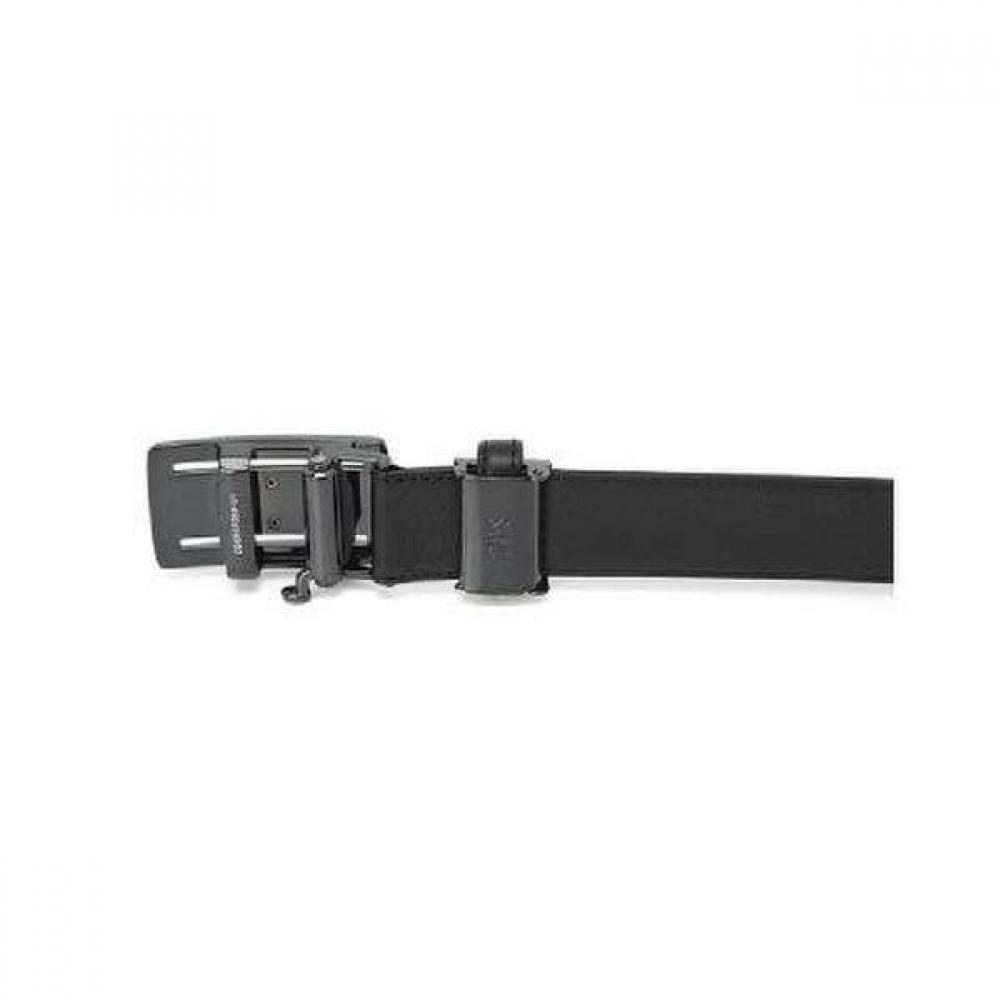 Daks Black Check Pattern Leather Automatic Belt Dbbe2e089bk