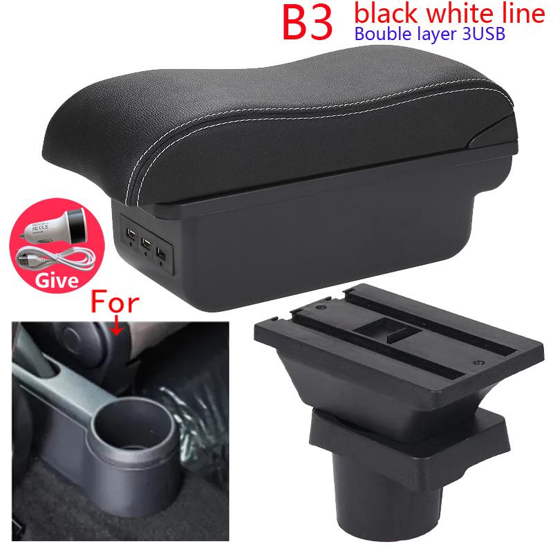 For Volkswagen UP Armrest Box For Skoda Citigo VW UP Seat Mii Car Armrest Storage Box Car Accessories Auto Retrofit Parts