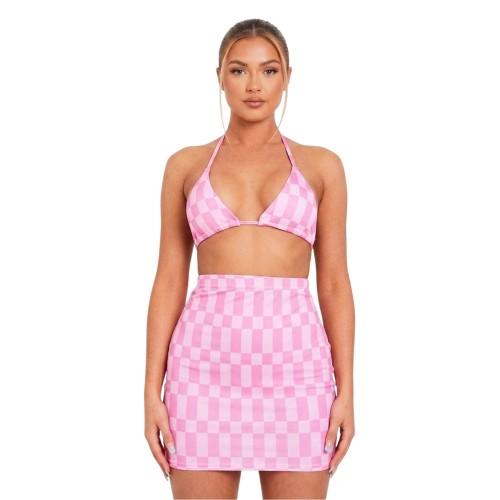 Missy Empire Womens/Ladies Checkerboard Fitted Mini Skirt