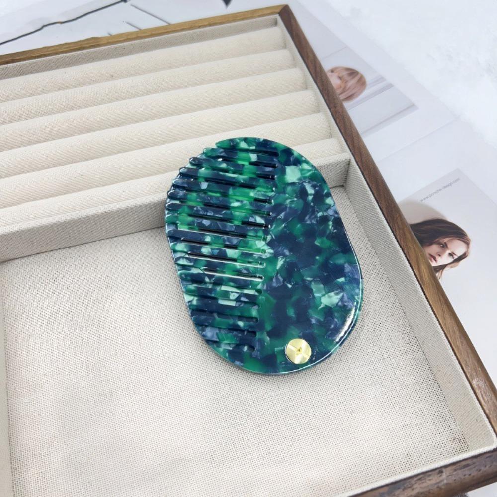 Acetate Hair comb Mini Mirror comb Simple Makeup Mirror  Travel