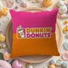 Quirky Coffee Customization D-Dunkin Donuts Pillow Case Sofa Living Room Bedroom Headboard Backrest Cushion Square Cushion