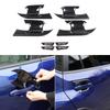 ABS Carbon Fiber Exterior Door Handle Bowl Cover Trim for Subaru Crosstrek 23-24