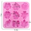 9 Holes Flowers and Bows Shaped Silicone Cake Molds Ice Cube Tray DIY Silicone Chocolate Mold Soap Mould