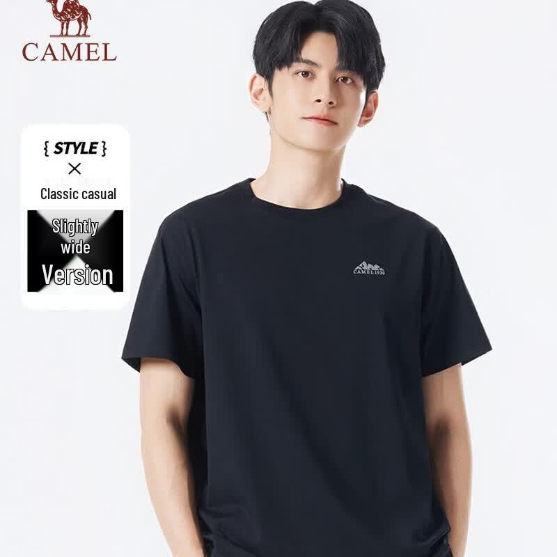 CAMEL Men s Round Neck Short Sleeve T-shirt
