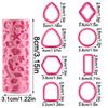 9Pcs Marine Life Summer Ocean Polymer Clay Texture Roller Geometric Polymer Clay Cutters Set Earring Jewelry Making Crafts Tools