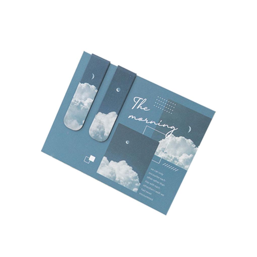 Pack of 2 Bookmark Lodestone Page Marker Decorative Student Gift Decorations Ins Style Reading Markers Pages Clip