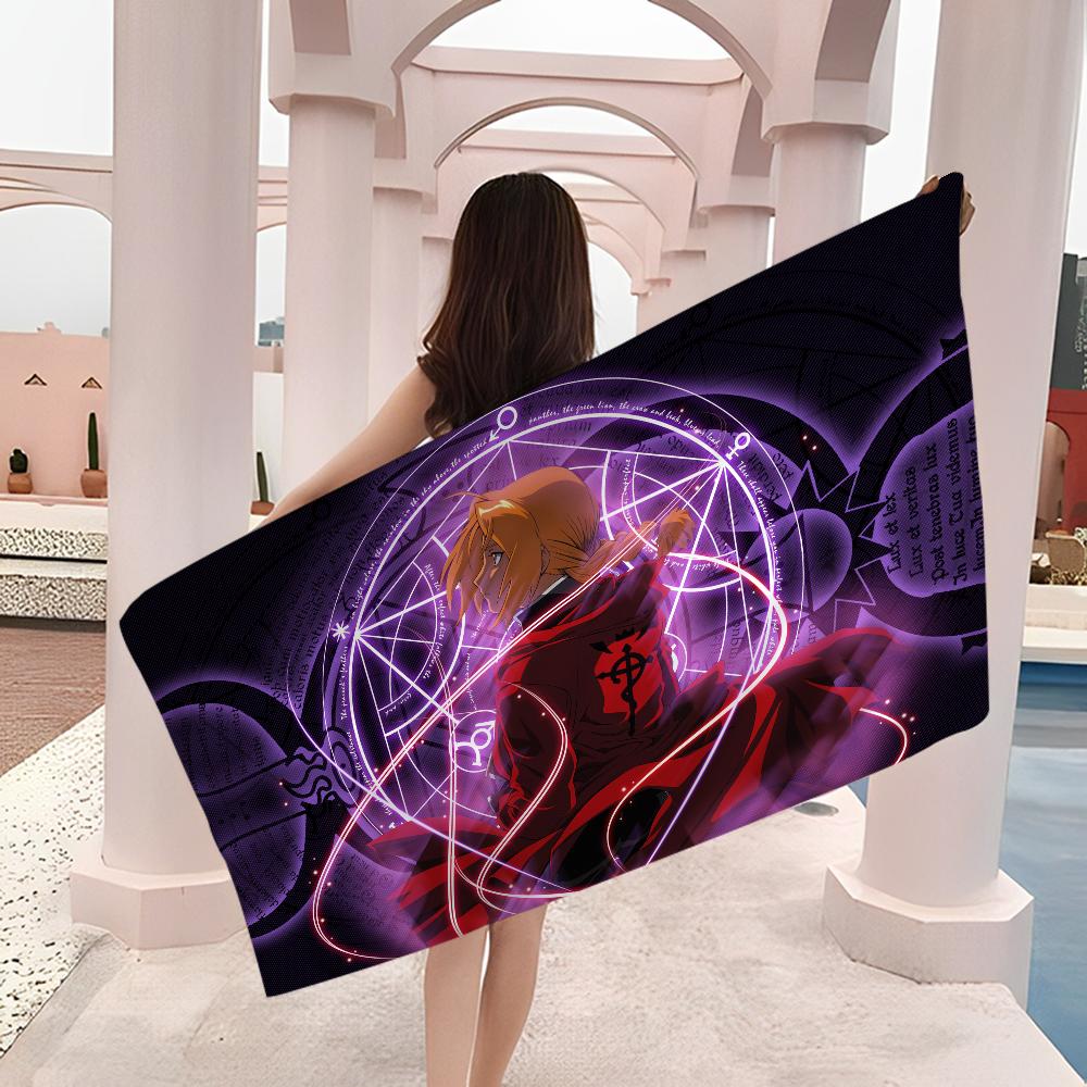 Fullmetal Alchemist Microfiber Beach Towel Absorbent Quick dry Soft Yoga Swimming Resort Mountain Climbing Towel