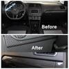 Central Control trument Panel Air Conditioning AC Vents Cover Trim Carbon Fiber Interior For VW Volkswagen Polo 2014 - 2018