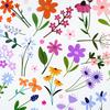 8 Sheets Flowers Wall Decals Watercolor Spring Floral Wall Sticker Colorful Peel And Stick Mural Wall Art for Home Bathroom Kitchen Decor