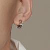 Unisex Double Hoop & Stud Earrings: Versatile Round Ear Cuffs & Clips