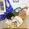 Canvas Bags For Women Vintage Handbags Casual Shoulder Crossbody Bag Eco Bag Korean Messenger Bag Y2K Unisex Black Shopper Bag