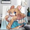 1 Pezzo Coperta in Flanella con Stampa Cartone Animato, Alta Qualità Confortevole per Tutte le Stagioni, Decorazione per la Casa, Calore e Comfort, Perfetta per Regalo di Natale Compleanno