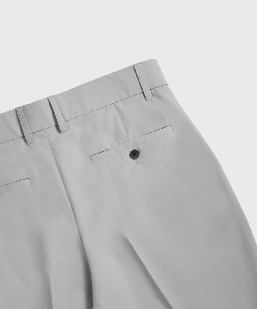 LEMAIN SECOND Minimal Tapered Hidden Banding Slacks [Light Gray]