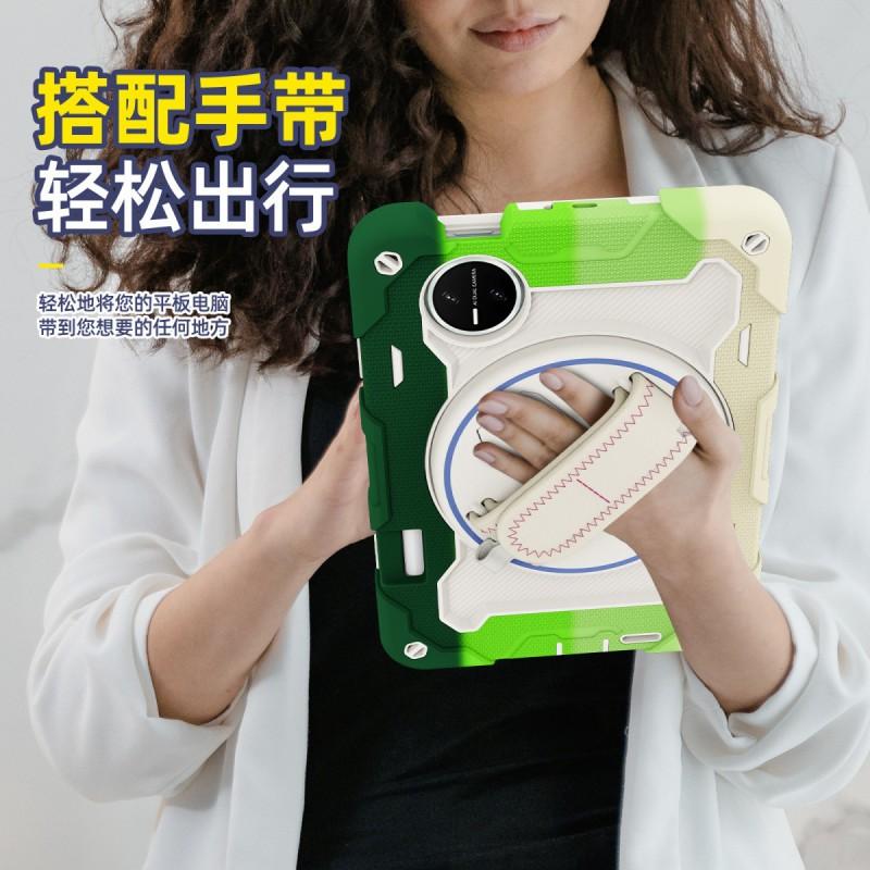 Silicone Tablet Case MatePad Mini 8.8 Inch With 360 Rotating Stand Shockproof Full Coverage Shell Wrist Strap