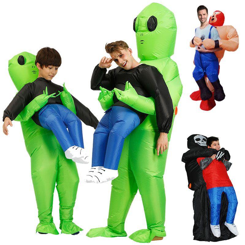 Cute Inflatable Et Costume Wrestler Outfit For Halloween Party Fun