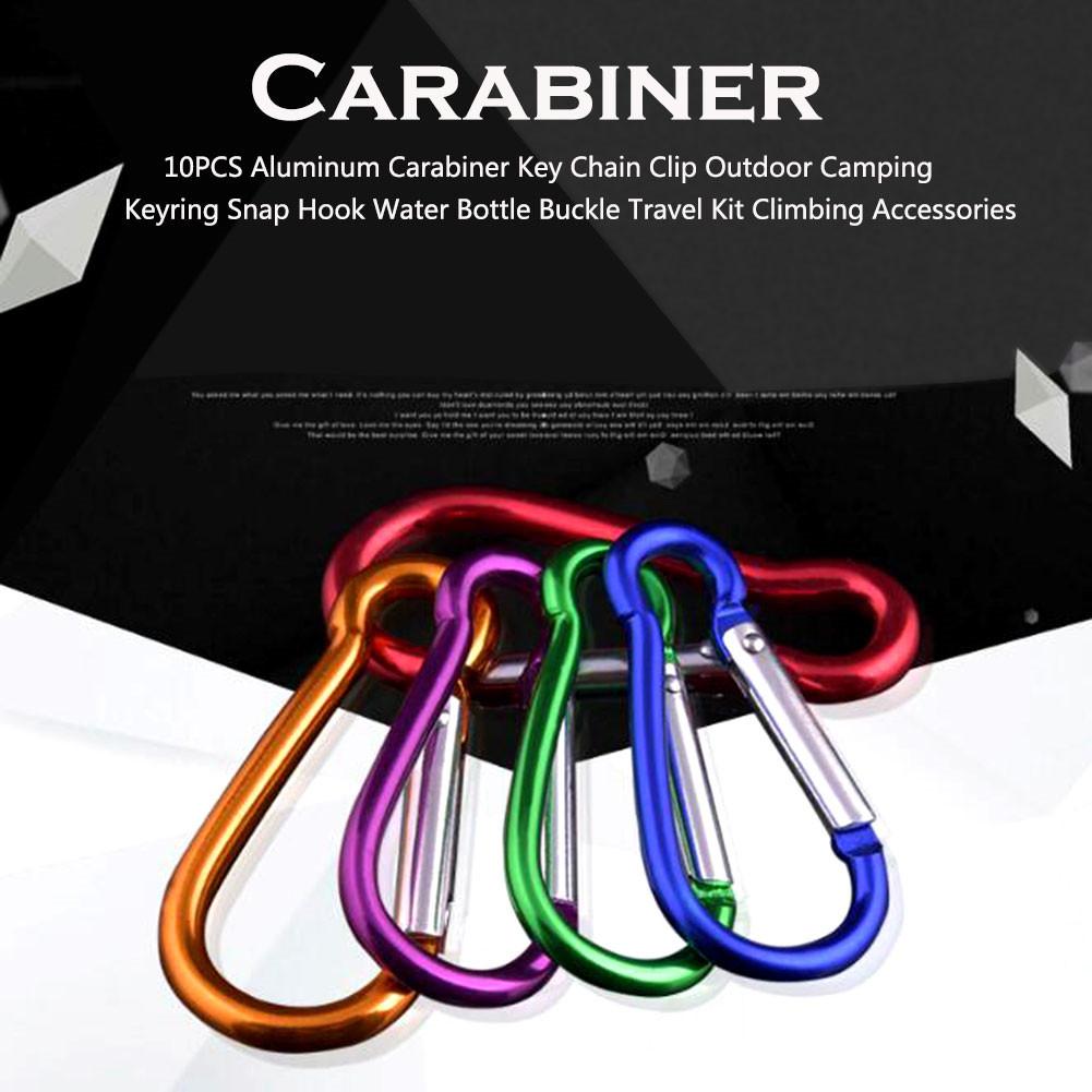 20Pcs Carabiner for Keys Chain Mini Gourd-Shaped Aluminum Alloy Keychain Clip Hook Lock Travel Hiking Camping