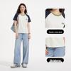 Hotwind Women's Sporty Color-block Short Sleeve T-Shirt