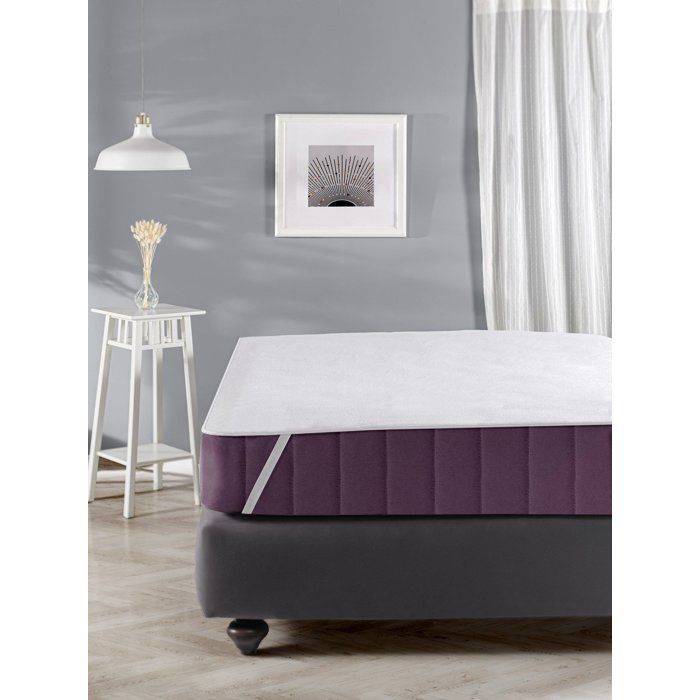 Mattress Protector - Mansion - For 2-person Bed - 160 X 200 Cm - 100% Cotton - White