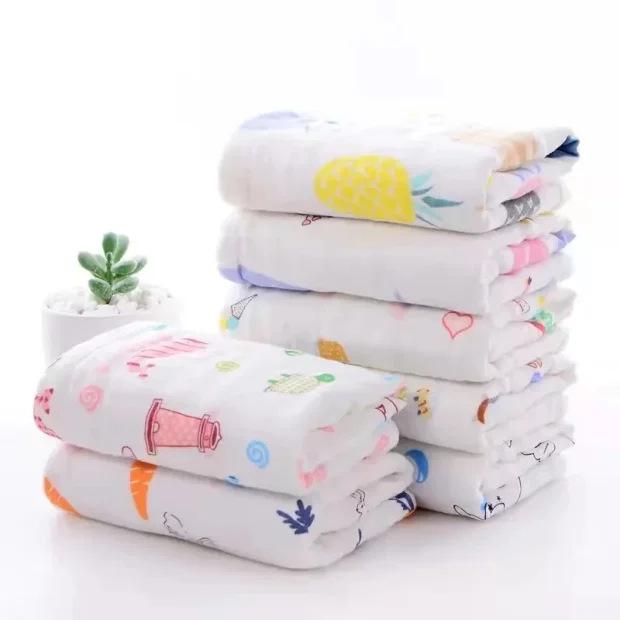 

Newcomer Discount: Soft Pure Cotton Baby Gauze Towel - High Density, Absorbent, Long, and Thick. 35*75CM