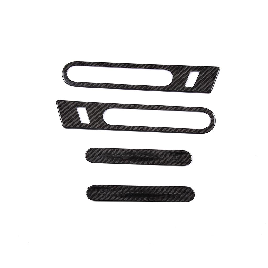 For Nissan GTR R35 2008-2016 Real Carbon Fiber Car Door Outer Handle Decorative Sticker Car Accessories