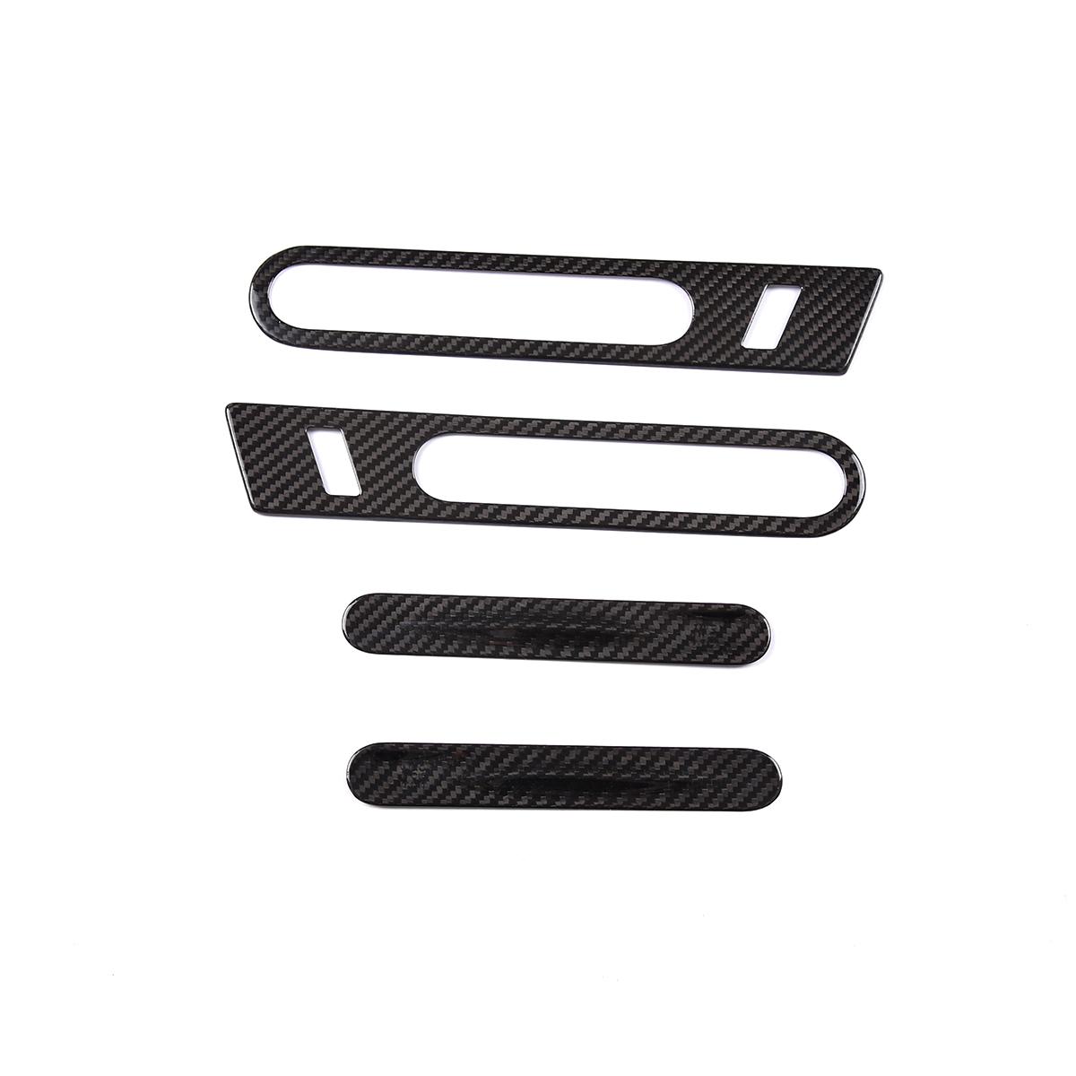 

For Nissan GTR R35 2008-2016 Real Carbon Fiber Car Door Outer Handle Decorative Sticker Car Accessories чорний
