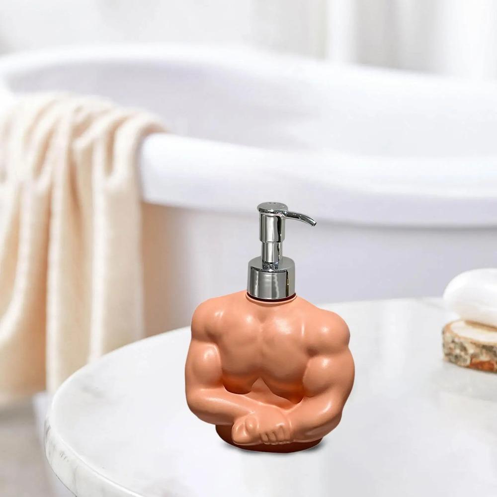 Press Type Muscle Liquid Soap Dispenser Leak-Proof Hand Soap Bottle Shower