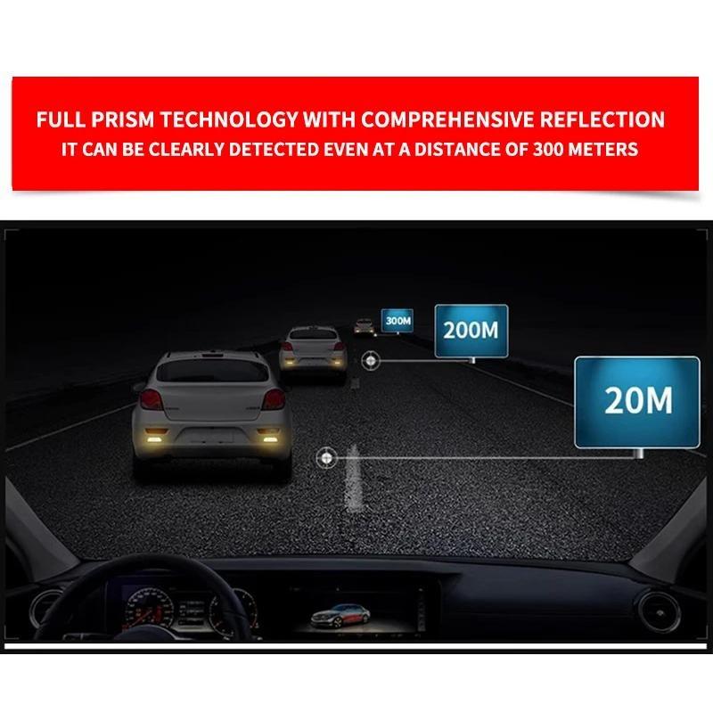 4PCS/set Car Reflective Safety Strip Stickers For Ford Fiesta Ranger Focus Kuga Mustang S-MAX Transit Mondeo Esco