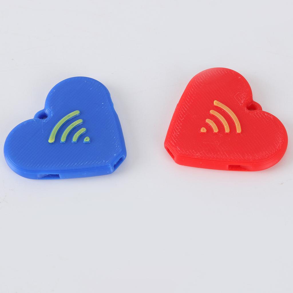 Valentine's Day Gift Set, 3D Printed Whistle, Can Be Used As A Pendant, Suitable For Collection, Red And Blue Kou's