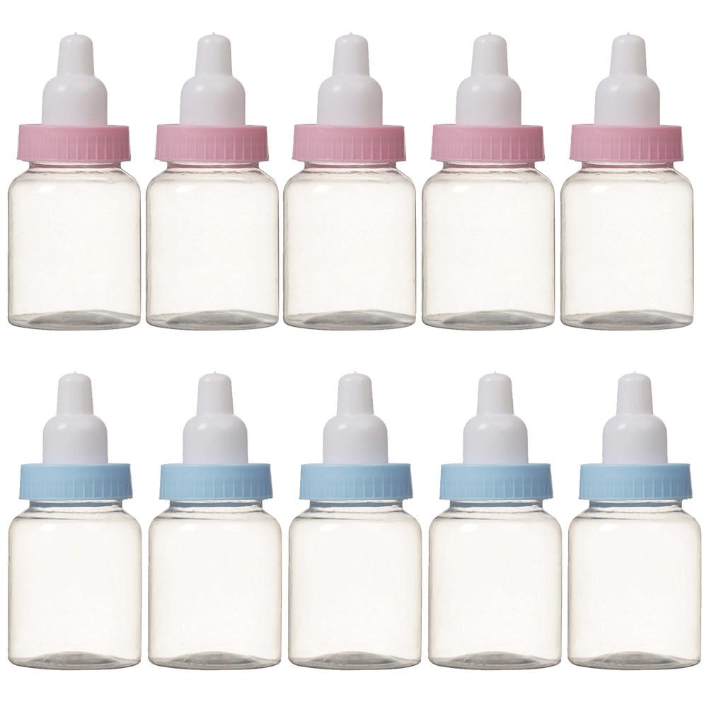 24Pcs Cute Feeder Shaped Candy Bottles Shower Favors Boxes Gender Reveal Party Supplies Plastic Candy Containers for Party