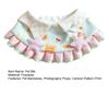 Dog Bandanas Adjustable Snap Button Pet Bib Breathable Cute Bear Print Pet Scarf for Daily Use Birthdays Photos
